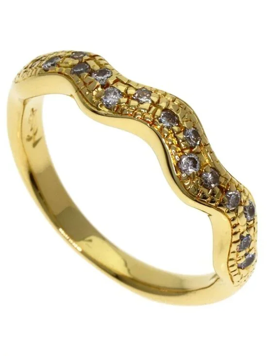 Saint Laurent Yves Diamond Ring 18k Yellow Gold - Picture 1 of 10